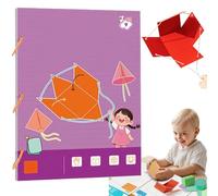 Pull String 3D Geometry Learning Book, Interactive Pull-String Geometry Learning Kit, Geometry Book with Pop-Up Models, with 9/12/15 Solids Geometric Models (9-Model)