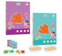 Pull String 3D Geometry Learning Book, Koyoata Pull String 3D Geometry Learning Book for Beginners with 9/12/15 Solids, DIY Solid Geometrys Books (9+12 Model)