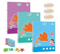 Pull String 3D Geometry Learning Book, Koyoata Pull String 3D Geometry Learning Book for Beginners with 9/12/15 Solids, DIY Solid Geometrys Books (9+12+15 Model)