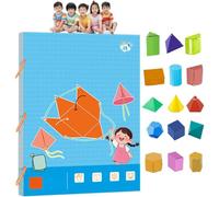 Pull String 3D Geometry Learning Book,Livre éDucatif pour Apprendre La GéOméTrie en 3D avec Ficelle à Tirer,Jeux Formes GéOméTriques DéPliables DIY (9 Formes géométriques)