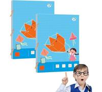 Pull String 3d Geometry Learning Book,Livre éducatif Pour Apprendre La Géométrie En 3d Avec Ficelle à Tirer,Safe Braided Rope Design,Enhance Geometric Understanding (15 Model*2)