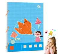 Pull String 3D Geometry Learning Book,Livre éducatif Pour Apprendre La Géométrie En 3D Avec Ficelle à Tirer,Matériel Mathématique Pour La Classe Jeux Formes Géométriques Dépliables DIY (15-Model)