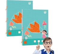 Pull String 3d Geometry Learning Book,Livre éducatif Pour Apprendre La Géométrie En 3d Avec Ficelle à Tirer,Safe Braided Rope Design,Enhance Geometric Understanding (12 Model*2)
