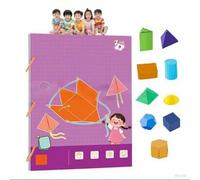 Pull String 3D Geometry Learning Book, Pull String 3D Géométrie Livre d'apprentissage Formules d'enseignement du volume et de la surface, Jouet amusant en boutique avec 9/12/15 solides, géométrie pour