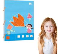 Pull String 3D - Livre d'apprentissage de la géométrie 3D avec cordon de serrage - Jouet éducatif interactif pour apprendre les mathématiques - Enseigne le calcul du volume et de la surface - Corps