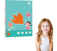 Pull String 3D - Livre d'apprentissage de la géométrie 3D avec cordon de serrage - Jouet éducatif interactif pour apprendre les mathématiques - Enseigne le calcul du volume et de la surface - Corps