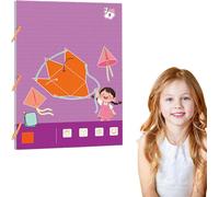 Pull String Livre d'apprentissage de la géométrie 3D avec cordon de serrage, jouet d'apprentissage interactif des mathématiques, enseigne le calcul du volume et de la surface, 9/12/15 corps