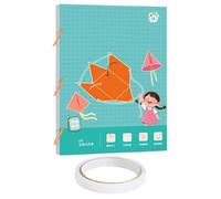 Pull String Livre d'apprentissage de la géométrie 3D - Figurine pour débutants avec modèles géométriques solides - Jouet de réflexion spatiale pour, salles de classe, débutants, voyages et