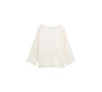 Pull structurÃ© en maille ample femme Tom Tailor Blanc XL