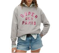 Superdry Embellished Varsity Loose Sweatshirt Gris M Femme