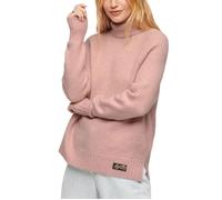 Pull Superdry Essential Rib Rose pour Femme - SUPERDRY - Col roulé - Femme XS