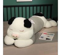 Pull Surdimensionné Cochon En Peluche Mignon Cochon Grand Oreiller Fille Lit Câlin Poupée Endormie Cadeau Oreilles Noires - 90 Cm