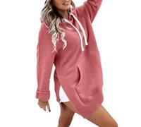 Pull surdimensionné pour femme avec capuche, sweat à capuche en coton pour femme, sweat-shirt décontracté, sweat à capuche surdimensionné, haut ample, lettres, imprimé, veste de course, chemisier