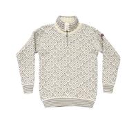 Devold - Svalbard Sweater Zip-Neck - Pull en laine - XS - offwhite / grey