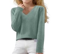 Pull Swag Fille Ado,Pulls pour Filles pour L'Automne Et l'hiver Pulls en Tricot à Manches Longues Et Col en V pour Enfants