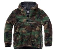 Pull Teddyfleece Worker BRANDIT - Woodland - L Homme - Manches longues - Col capuche XXL