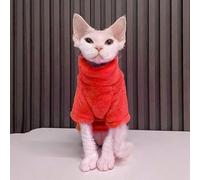 Pull Tendance for Chat, vêtements for Chaton, Sweat à Capuche for Chien de Chasse, Tenue for Chat Sphinx, Combinaisons for Animaux de Compagnie(7 Red,XS)
