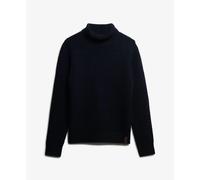 Superdry Pull col roulé Merchant texturé Bleu marine M