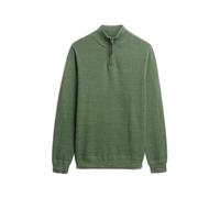 Pull texturé en coton à col camionneur Superdry Vert 3XL
