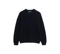 Superdry Pull M6110681a – Texturé en coton léger – Noir XL Homme