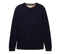 Pull Tom Tailor Coton coton avec manches longues et col rond marine S