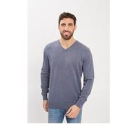 Pull - Tom Tailor - Homme - Col V - Bleu - Incontournable L