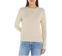 Tommy Jeans Femme Tjw Reg Linear Crew Ext Dw0dw17323 Sweat À Col Rond, Beige (Newsprint), M EU