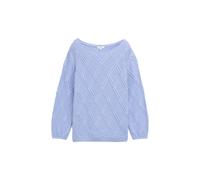 Pull torsadÃ© structurÃ© femme Tom Tailor Bleu XS