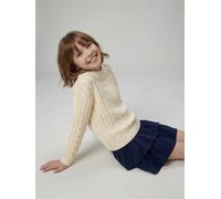 Pull torsadé fille Jonen vanille 16A