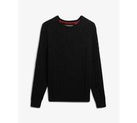 Pull torsadée ample femme Superdry Noir XL