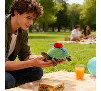 Pull Tortue - Vêtement en Tricot Chaud avec Bretelles Réglables - Pull pour Petit Animal avec Ailes en Forme De Cœur | pour Froid Fêtes de Saint-Valentin Pâcosplay et Séance Photo