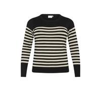 Pull tricot rayÃ© femme KAFFE Curve Lizzy Noir M