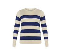 Pull tricot rayé femme KAFFE Curve Lizzy Bleu XL