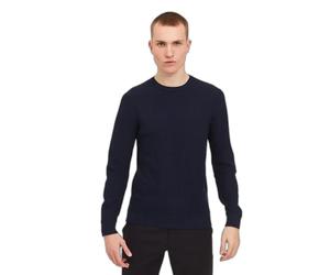 Pull tricot structurÃ© Ã col rond Casual Friday karlo Bleu 2XL