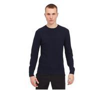 Pull tricot structurÃ© Ã col rond Casual Friday karlo Bleu 3XL