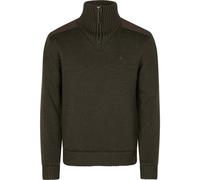 Pull tricoté col camionneur coupe-vent Seeland Haze en mérinos Grizzly brown 3XL