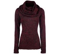 Pull tricoté de Black Premium by EMP - Up The Neck - S à 5XL - pour Femme - noir/rouge M