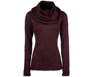 Pull tricoté de Black Premium by EMP - Up The Neck - S à 5XL - pour Femme - noir/rouge S