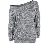 Pull tricoté de RED by EMP - Pull Col Large Oversize Melange - S à XXL - pour Femme - gris chiné L