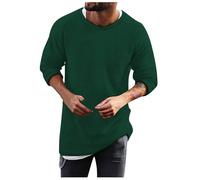 Pull tricoté décontracté pour Hommes Style Raglan col Rond Conception Ample et Confortable Parfait pour extérieur et Quotidien