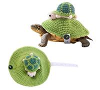 Pull tricoté en forme de tortue - Costume d'hiver pour animal de compagnie | Adorable tenue amusante pour reptile | Propriétaires de tortues pour enfants, cadeau de fête de vacances