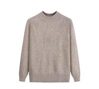 Pull Tricoté Femme,Pulls Tricotés Côtelés pour Personnes Âgées Et D'Âge Moyen, Col Ras du Cou, Élégants, Hauts en Tricot pour Vieilles Dames, Décontractés, Gaufrés, Doux Et Chauds, Pull