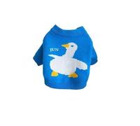 Pull tricoté for Animal de Compagnie Blue Duck Pet, Ours en Peluche Bichon, vêtements d'hiver Chauds, vêtements for Chien de Dessin animé, Pull décontracté for Chiot, Tailles XS à XL(Bleu,L)