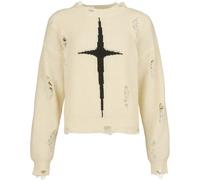 Pull tricoté Gothic de Banned Alternative - Kara Vex Jumper - S à XL - pour Femme - beige/noir S