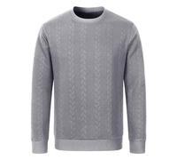 Pull Tricoté Homme À Col Rond Et Manches Longues Basic, Sweater en Maille Fine Thermique Pullover Classique Pull-Over Toucher Doux T-Shirt Sport Sweat Couleur Unie Chemise Chandails Automne Et Hiver
