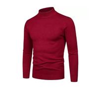Pull tricoté pour Hommes col Semi-Haut décontracté Tendance Confortable Coupe cintrée élégant Hiver Automne Mode Chaude Douceur