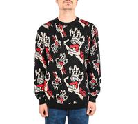 Pull Tricoté Santa Cruz Bone Hands - Noir