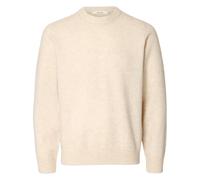 Pull tricote Selected cou rond tricote - farine d'avoine XL