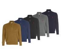 Pull Troyer U.S. Polo Assn. en coton : Bleu marine / Taille L