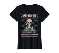 Pull uglu pour Le Bureau du Drame de collègue T-Shirt Graphique avec Valeur, Femme, Noir, S